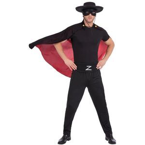 Zorro Mens Costume Accessory / Black